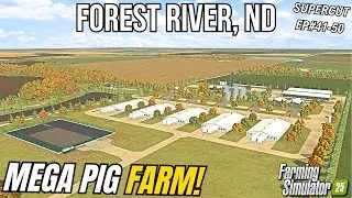 I SPENT 1 YEAR BUILDING A $5,000,000 AMERICAN MEGA PIG FARM! | Forest River, ND | FS25