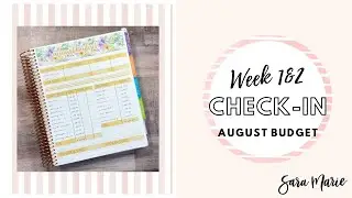 Budget Adjustments Coming? | Week 1 & 2 Check In | August 2021 Budget | Sara Marie Stickers |
