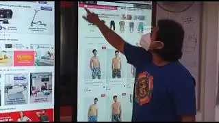 Customers use Asianda digital signage to shop - Asianda