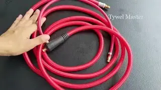 150A 3m WP17FV TIG Welding Torch Soft Red Hose Argon Arc Flexib