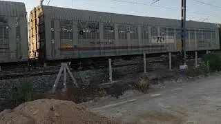 WAG-12 The Most Powerful Locomotive for Indian Railway hauling empty autolinx wagons.