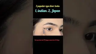best eye liner look#makeup#facemakeup#makeupartist#ytshorts#youtubeshorts#2 in one eye makup tutoria