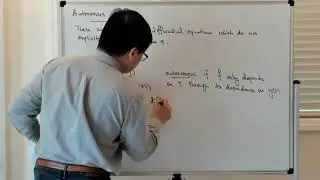 Autonomous differential equations