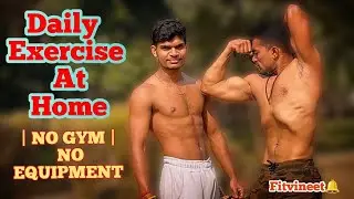DAILY EXERCISE AT HOME |No Gym | Full Body 20 Min workout 💪| #homeworkout #bodyweightworkout 