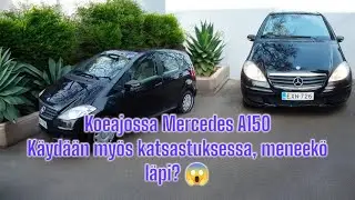 Mercedes-Benz A150 koeajo ja katsastus &ndash; Meneek&ouml; l&auml;pi vai tuleeko hylsy? Tai kenties r&auml;ikk&auml; 😂