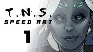 Speed Art 1 - Caithe the Sylvari Hero from Guild Wars 2 - Tuesday Night Sketch Series