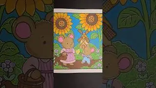 🌻 🌻 🌻 #annaemiliastudio #hiddenhollow #cozycoloring #coloringcommunity