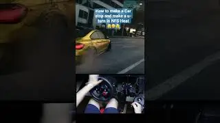 How to make a car stop & make a u-turn with BMW M4 Coupe in NFS Heat - Logitech g29 | Steering Wheel
