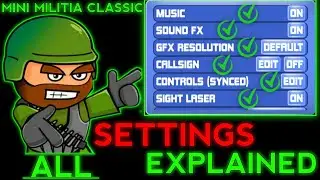 all settings explained in hindi 😃। mini militia classic by suchit gamerz