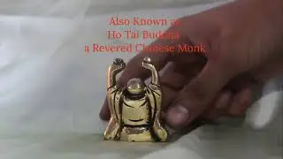 athizay brass laughing buddha statue small idol 5 cm for Paperweight and Return Gifts