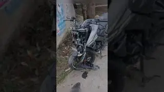 Live ￼crash😭😱 ns200 live crash #crash #shorts