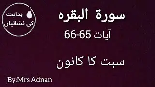 سورت البقرہ!65اور66!کیا واقعی سبت کا قانون توڑنے والے 🐒 بنا دیئے گئے ؟
