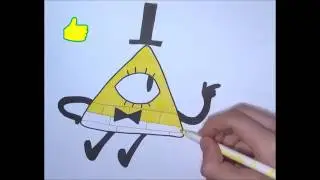 How To Draw Bill Cipher from Gravity Falls YouCanDrawIt ツ 1080p HD