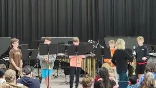 Horizon Middle School 6th Grade Band Ensemble Recital (Section 2) under the direction of Sona Houle.