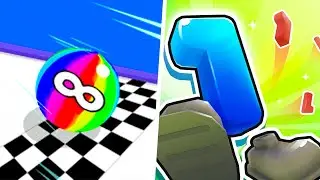 Crazy Number Run vs Ball Run Infynity - 123456789 Max Level Gameplay (Part 2)