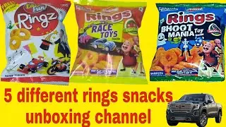 Snacks unboxing crax rings opening with 3 type crax packet ||