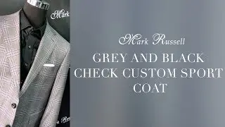 Custom Grey and Black Check Sport Coat | Mark Russell Clothing