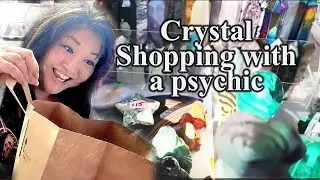 Psychic goes crystal shopping.