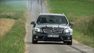 Mercedes C63 AMG T-Modell 2x Burnout & lovely sound 1080p
