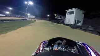 Go Kart Dirt Track Racing New Smyrna Beach Speedway NSB Kart Feature Race Helmet GoPro Cam