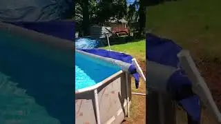 DIY pool cover PVC Pipe
