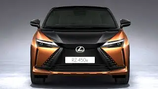 Абсолютно новый Lexus RZ 450e 2023 года &mdash; электрический компактный внедорожник Интерьер и экстерьер