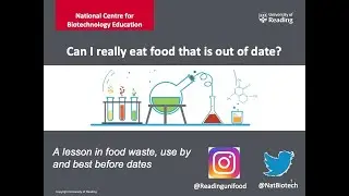 Science at Home! Can I really eat out of date food?