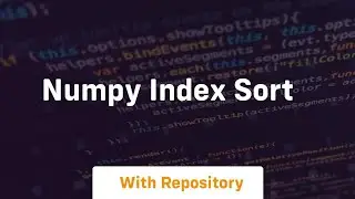 numpy index sort