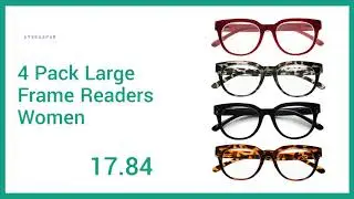 15% off for Eyekeeper 4-packing Oversize Reading Glasses Women Stylish Readers