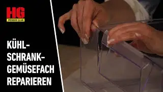 K&uuml;hlschrank Schublade Gem&uuml;sefach kleben mit der Schwei&szlig;naht aus der Flasche!