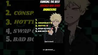 Ranking The Best Bakugo And Deku Animation #bokunoheroacademia #mha #bakugo #deku #anime #animation