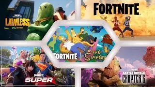 All Fortnite Chapter 6 Trailers! (Season 1 - simpsons 2)