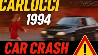 GABRIELLA CARLUCCI in CAR CRASH – Buona Domenica 1994 🚗💥