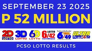 Lotto Result Today 9pm PCSO September 23 2025