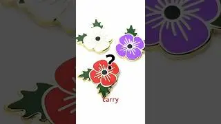 What do different colored Poppy signify?