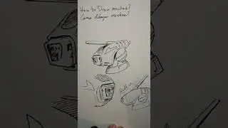 art tutorial! mech drawing!