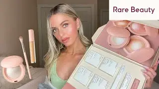 NEW! RARE BEAUTY POSITIVE LIGHT SILKY TOUCH HIGHLIGHTER & UNDER EYE BRIGHTENER REVIEW //
