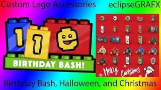 Custom Lego Accessory Review: eclipseGRAFX 11th Birthday Bash, Halloween, and Christmas
