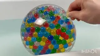 Satisfying ASMR   Water Balloon Orbeez Popping 💧battub