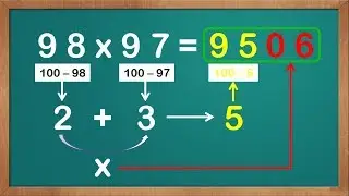 Fast Calculation | How To Multiply Numbers Close To 100 In Your Head