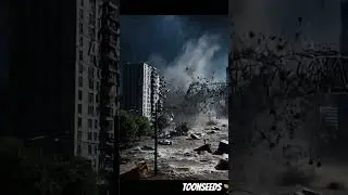 When nature shows its power   cinematic flood disaster 🌊⚡