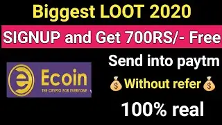 Get 700rs into paytm without any refer||2020best trick||earnmoney online||makemoneyonline||2020earn