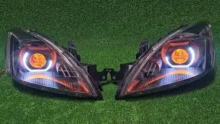 Тюнинг фар Lancer 9 Led дхо drl