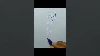Beautiful S drawing by letter 4H #letterdrawing #drawing #shorts