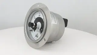 PRE4.H | Contact Pressure Gauge, Euro, Back Mount + Liquid Filled (Rear Cable Terminal Box)