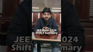 JEE Main 2024 : 27 January Shift 1 Analysis | IIT Motivation 🔥 #shorts #esaral #iit #jee2024