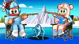 Going ICE FISHING With My Roblox Girlfriend...