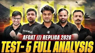 AFCAT 1 Replica 2026 Test 5 Analysis for AFCAT 1 2026 | AFCAT 1, 2026 Exam Analysis | AFCAT Exam 🔥✈️