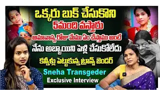 ఒక్కరు బుక్ చేసుకొని 5మంది వస్తారు.. | Transgender Sneha | Emotional Interview | WTV