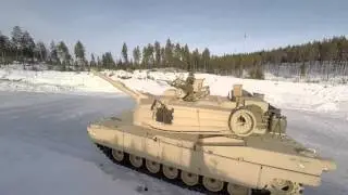 U.S. Marine M1A1 Abrams Snow Drifting